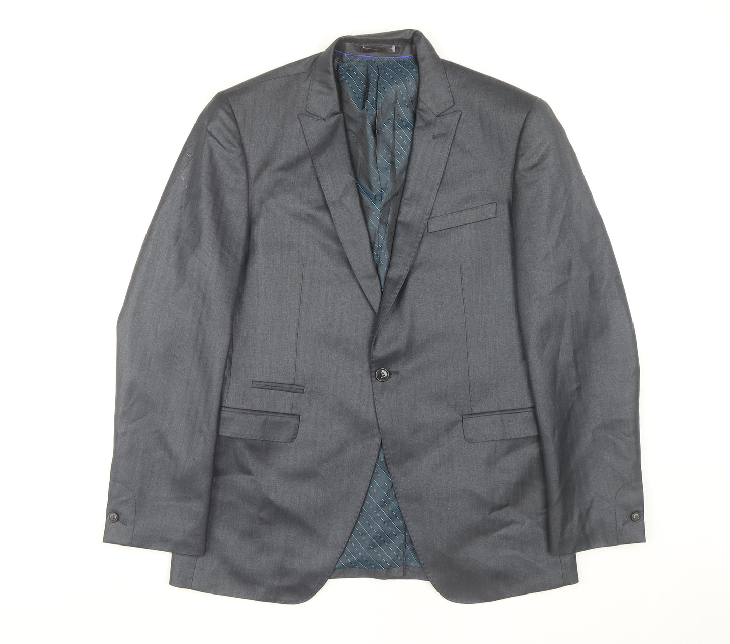 Stonebridge Collection Men's Grey Blazer, Size 40R, Business Jacket