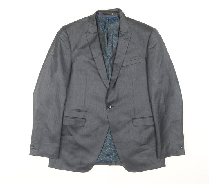 Stonebridge Collection Men's Grey Blazer, Size 40R, Business Jacket