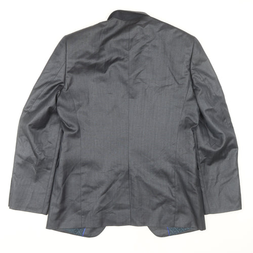 Stonebridge Collection Men's Grey Blazer, Size 40R, Business Jacket