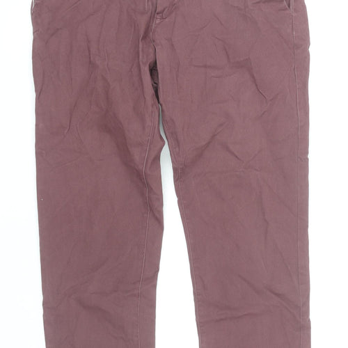 Next Men's Purple Chino Trousers Size M - Autumn Casual
