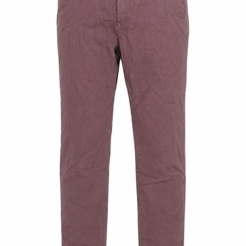 Next Men's Purple Chino Trousers Size M - Autumn Casual