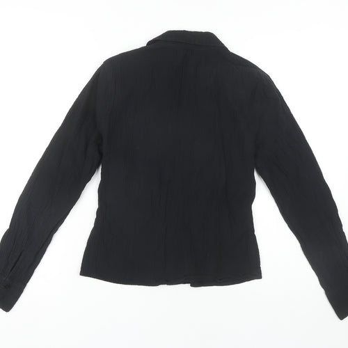 Et Vous Women's Black Long Sleeve Button Shirt