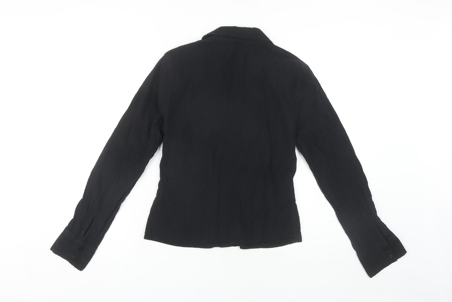Et Vous Women's Black Long Sleeve Button Shirt