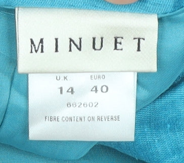 Minuet Women's Blue Straight Skirt Size 14