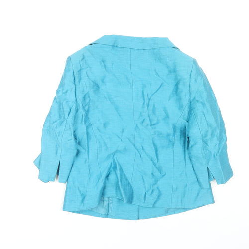 Minuet Women's Blue Blazer 14 Business Casual Buttoned