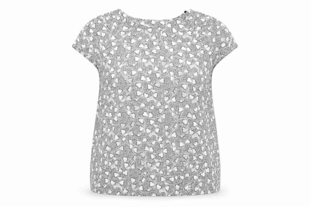 Front view of Dorothy Perkins Women Black Floral Blouse, size 16