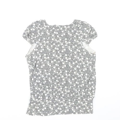 Dorothy Perkins Women Black Floral Blouse Size 16