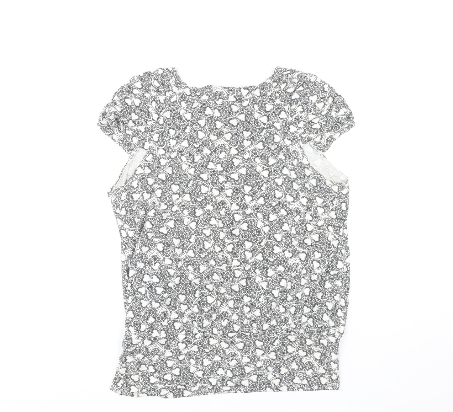 Dorothy Perkins Women Black Floral Blouse Size 16