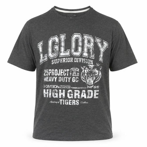 Officers Club Men's Grey XL Sporty Graphic T-Shirt