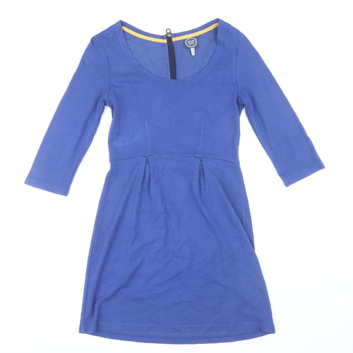 Joules Women's Blue 3/4 Sleeve Dress Size 8