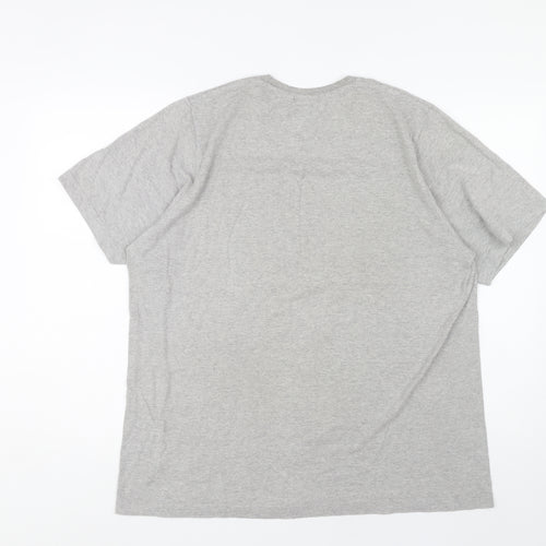 Adidas Men's Grey Logo T-Shirt L Sports Jersey