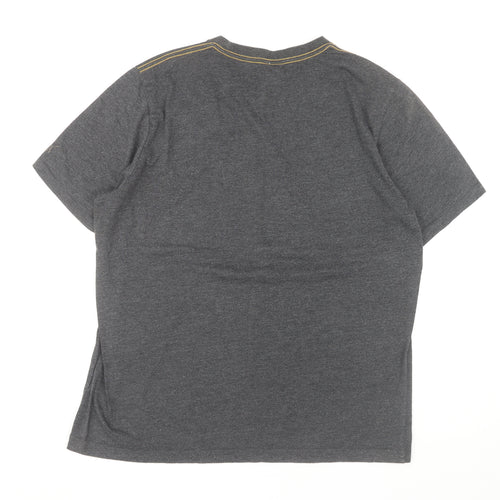 Puma Men's Grey Logo T-Shirt, Size L