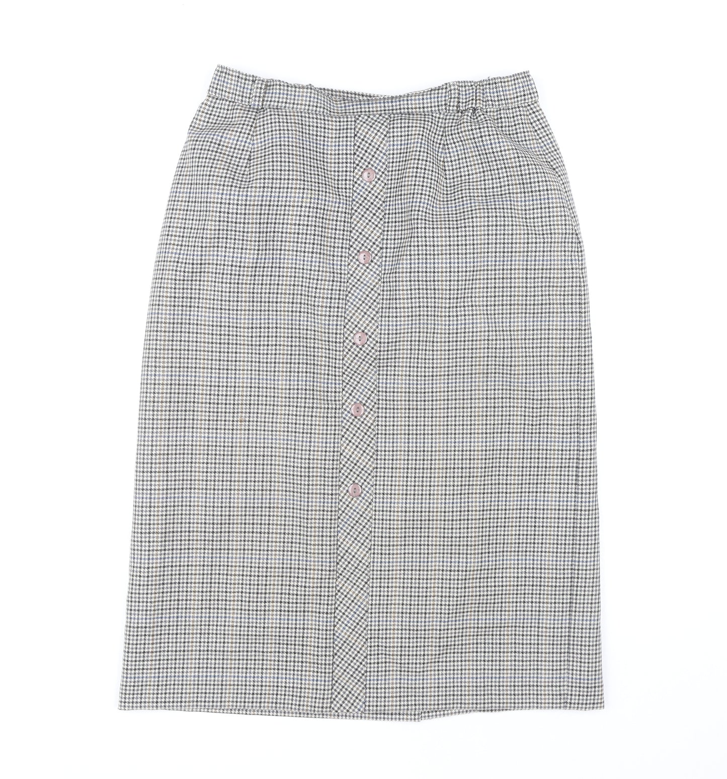 Ian Women's Multicoloured Size 14 Wool Midi Skirt