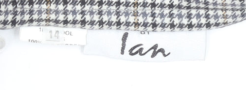 Ian Women's Multicoloured Size 14 Wool Midi Skirt