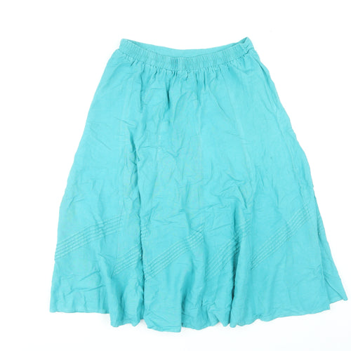 Julipa Women's Blue Skirt, Size 12, Elastic Waist