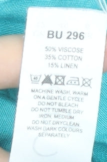 Julipa Women's Blue Skirt, Size 12, Elastic Waist