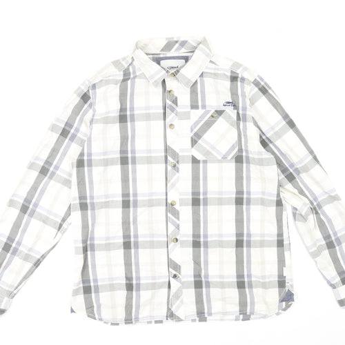 Weird Fish Men's Plaid Shirt, Large, Multicoloured