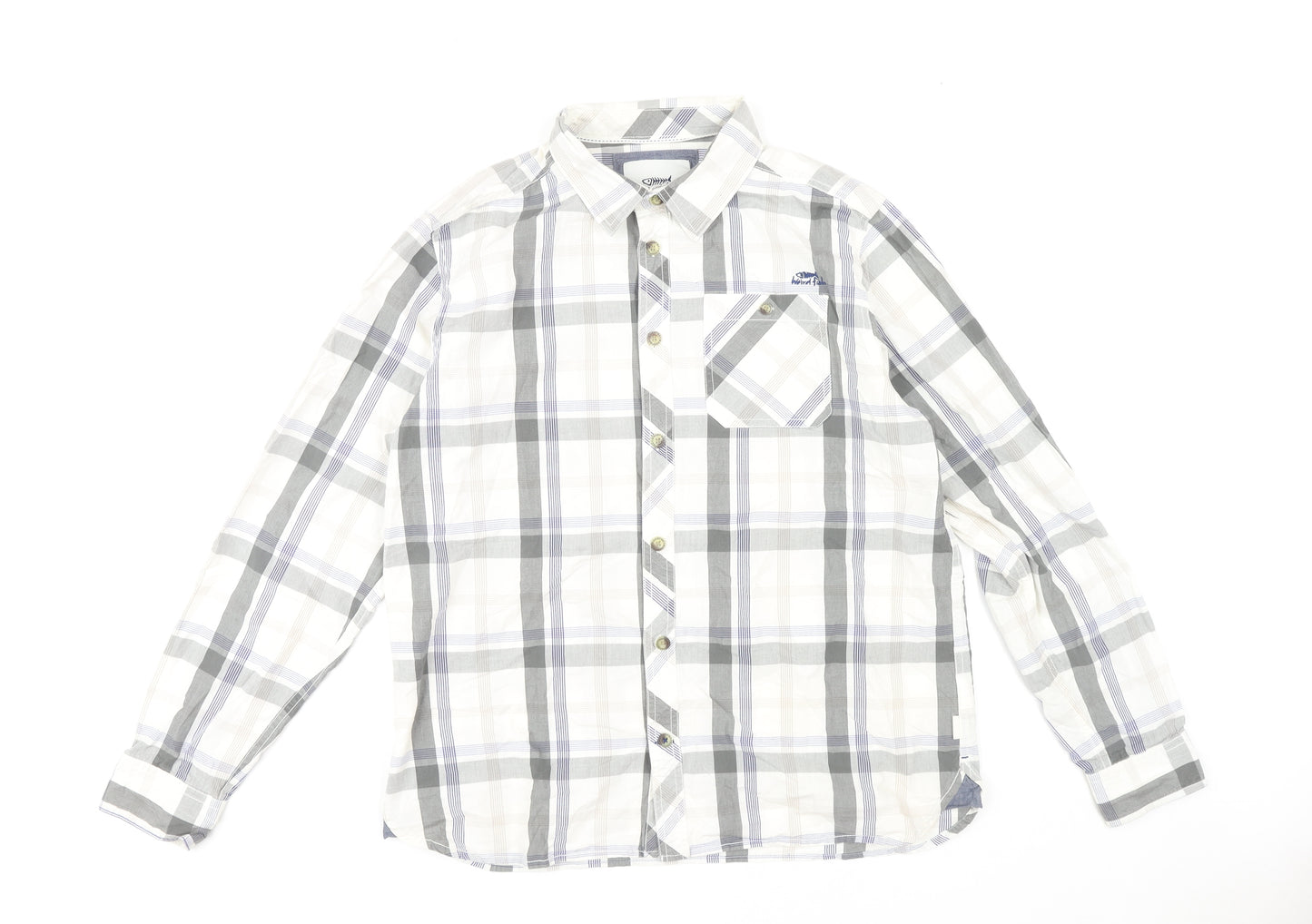Weird Fish Men's Plaid Shirt, Large, Multicoloured
