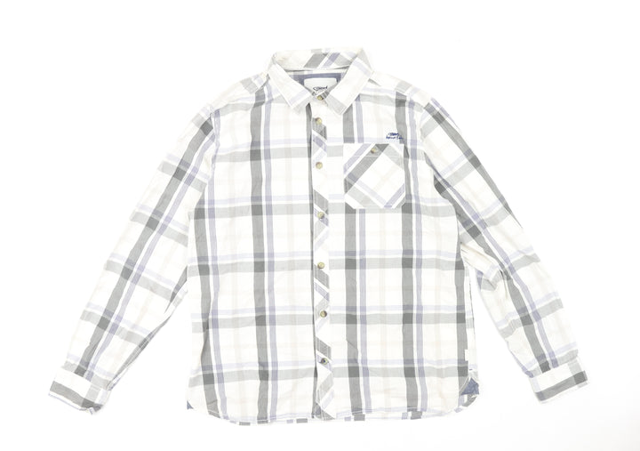 Weird Fish Men's Plaid Shirt, Large, Multicoloured