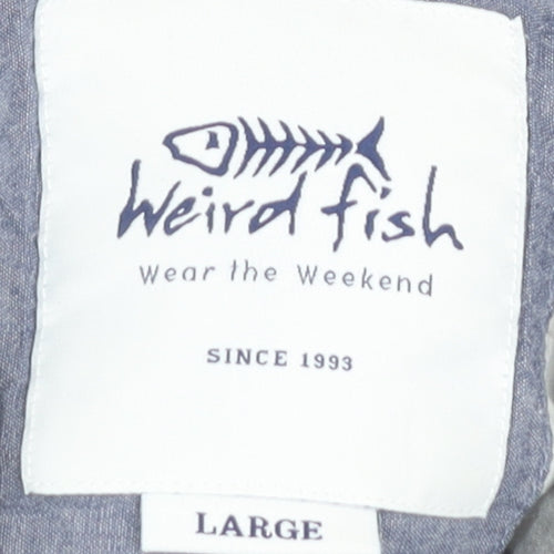 Weird Fish Men's Plaid Shirt, Large, Multicoloured