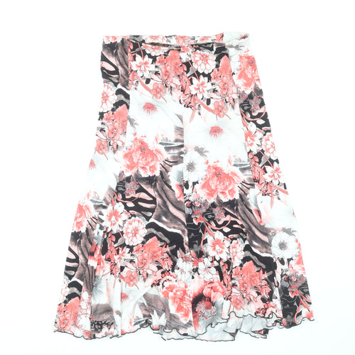Charlotte Gold Women's Floral Midi A-Line Skirt Size 12