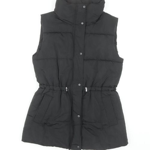 M&Co Women's Black Padded Waistcoat Size 10