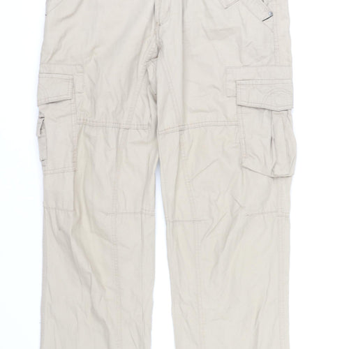 Jacamo Men's Beige Cargo Trousers - Size 38