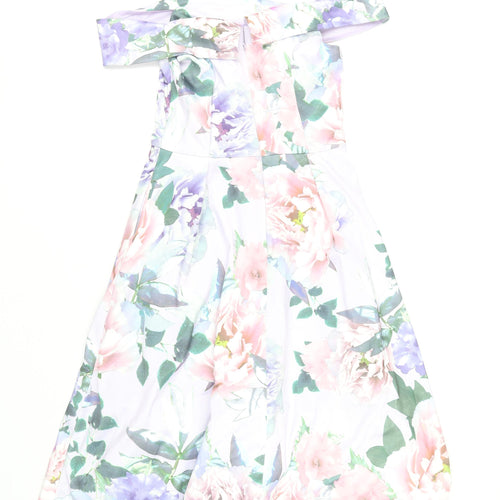 Debenhams Women's Multicoloured Off-Shoulder Dress Size 12