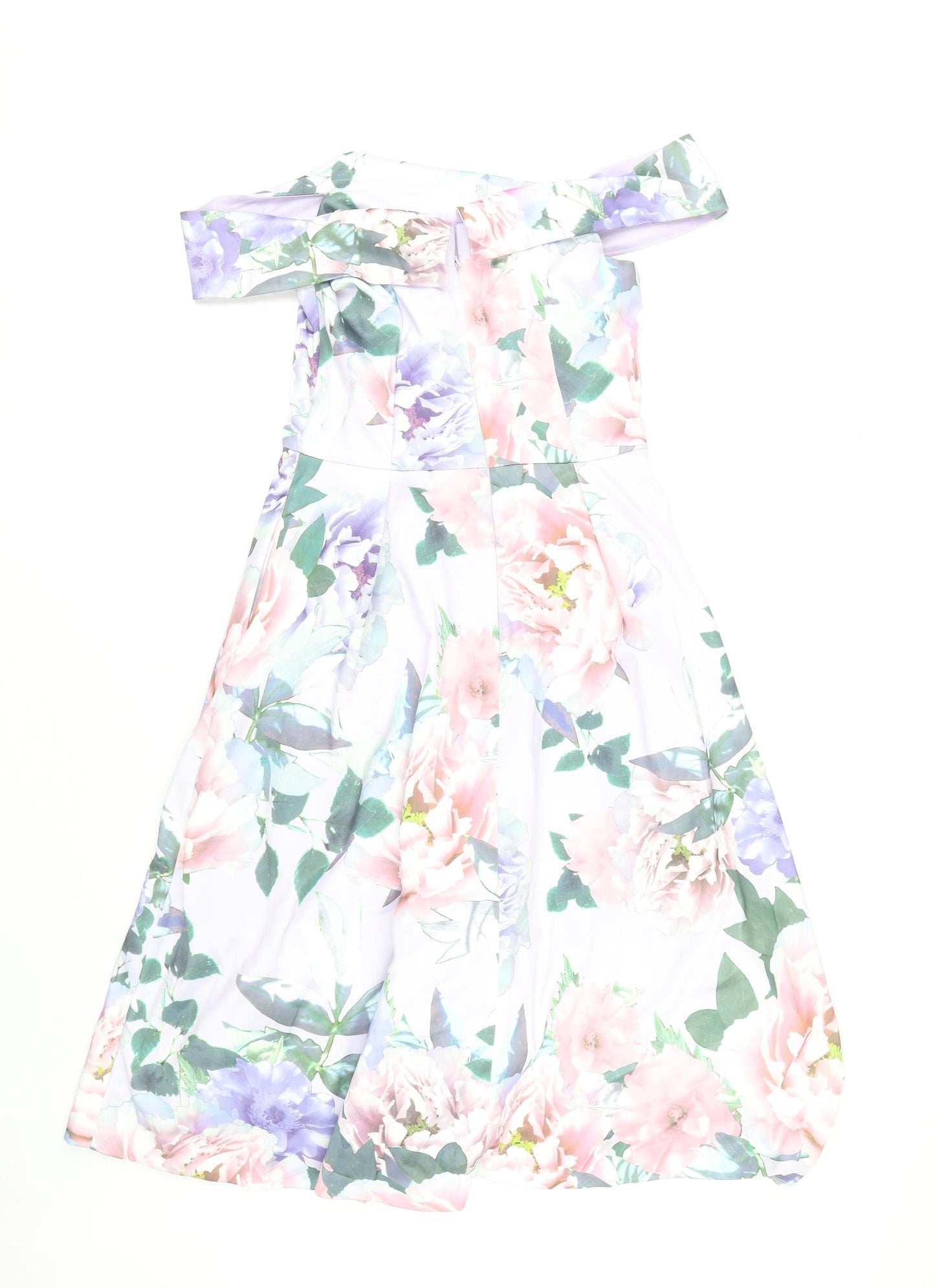 Debenhams Women's Multicoloured Off-Shoulder Dress Size 12