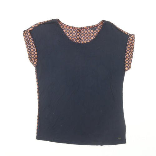 Tommy Hilfiger Women's Blue Geometric Blouse S
