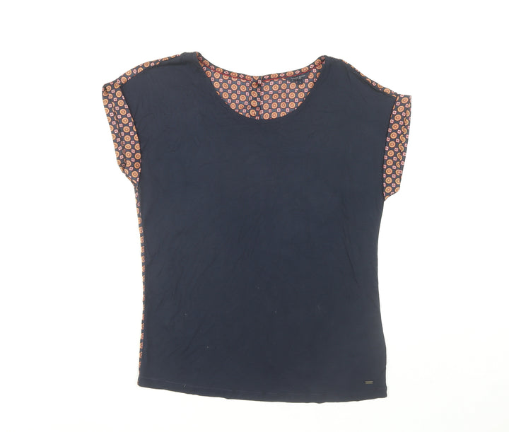 Tommy Hilfiger Women's Blue Geometric Blouse S
