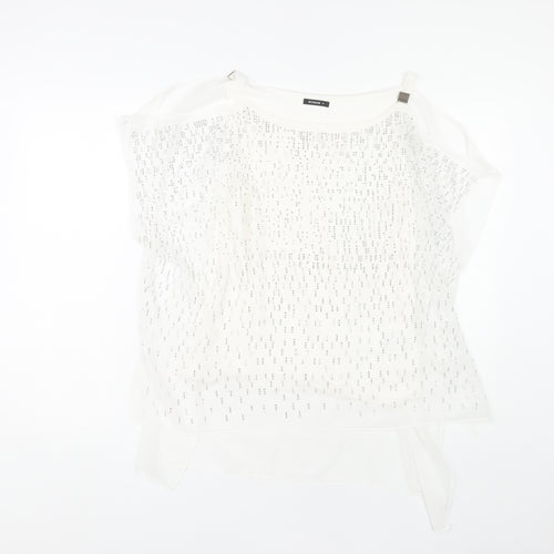 Roman Women White Size 10 Blouse