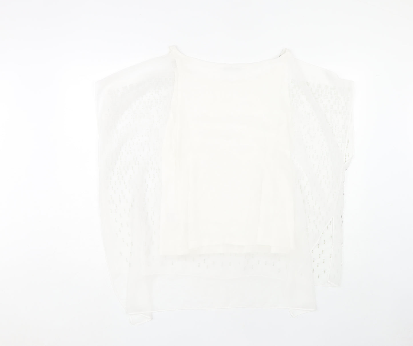 Roman Women White Size 10 Blouse