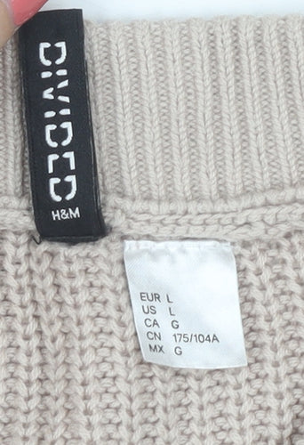 H&M Women's Beige Full Zip Jacket Size 14