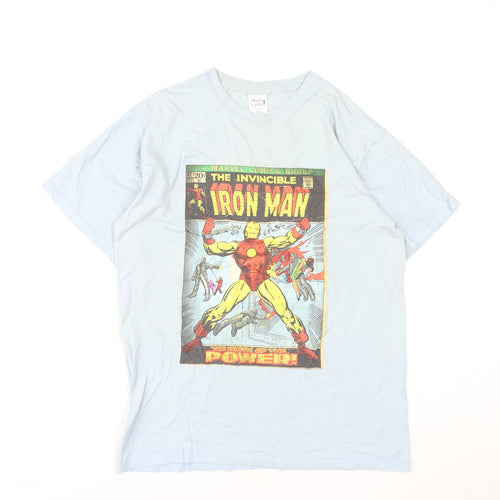 Marvel Men’s Blue Iron Man Graphic T-Shirt M