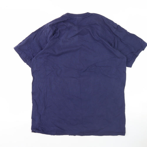 Fruit of the Loom Men's Blue Graphic T-Shirt M