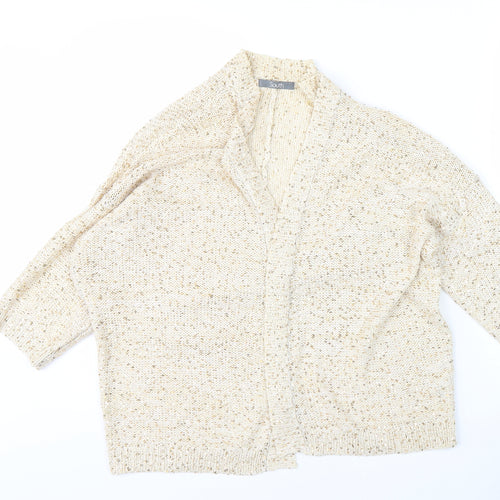 South Women's Beige Sequin Cardigan, Size 16