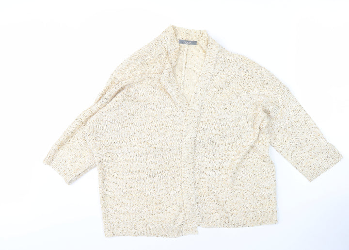 South Women's Beige Sequin Cardigan, Size 16