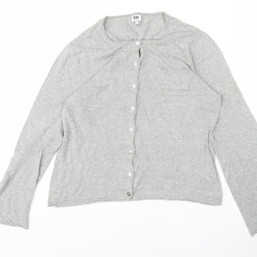 Kin by John Lewis Women's Grey Button-Up in Size 14