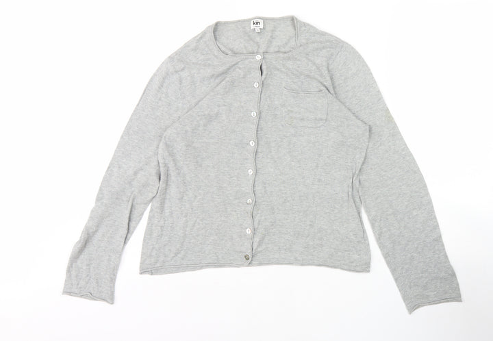 Kin by John Lewis Women's Grey Button-Up in Size 14