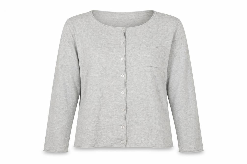 Front view of Kin by John Lewis Women's Grey Button-Up in, size 14