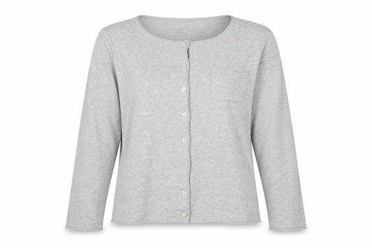Front view of Kin by John Lewis Women's Grey Button-Up in, size 14