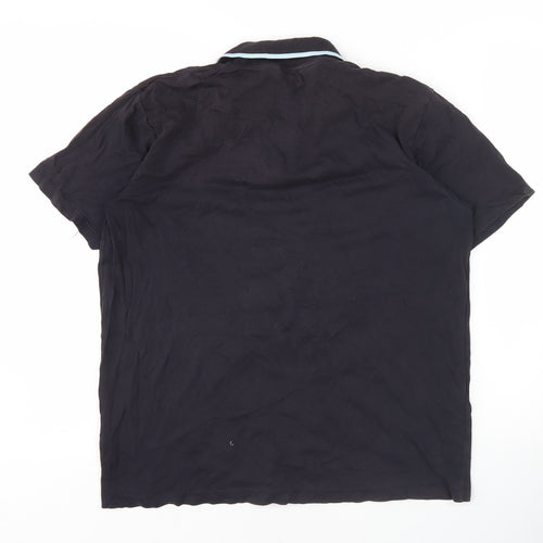 French Connection Men's Black Polo Shirt M