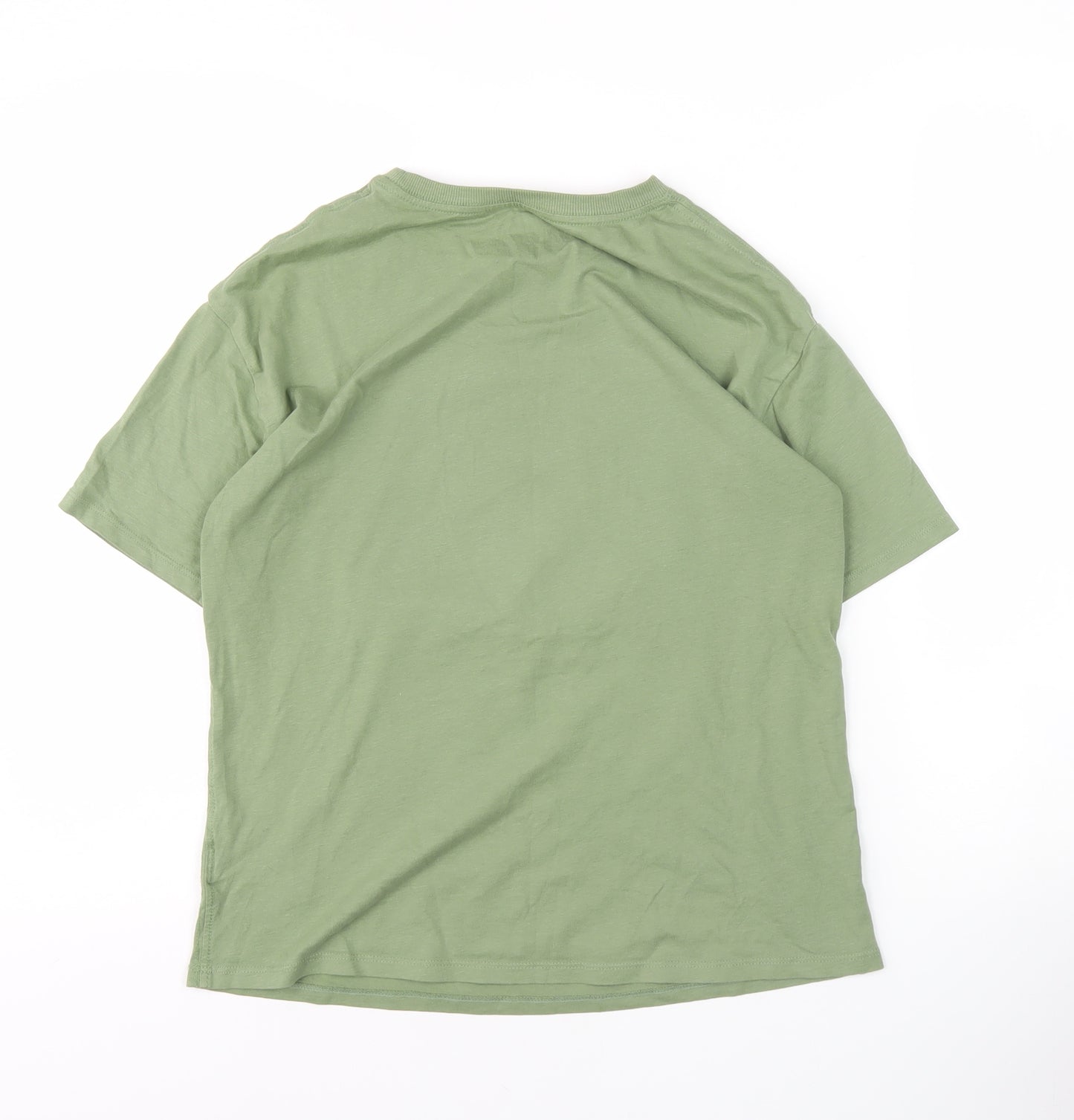 Marks and Spencer Boys Green Skateboard T-Shirt 11-12 Years