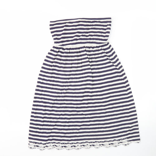 Accessorize Women's Striped Strapless Midi Dress S