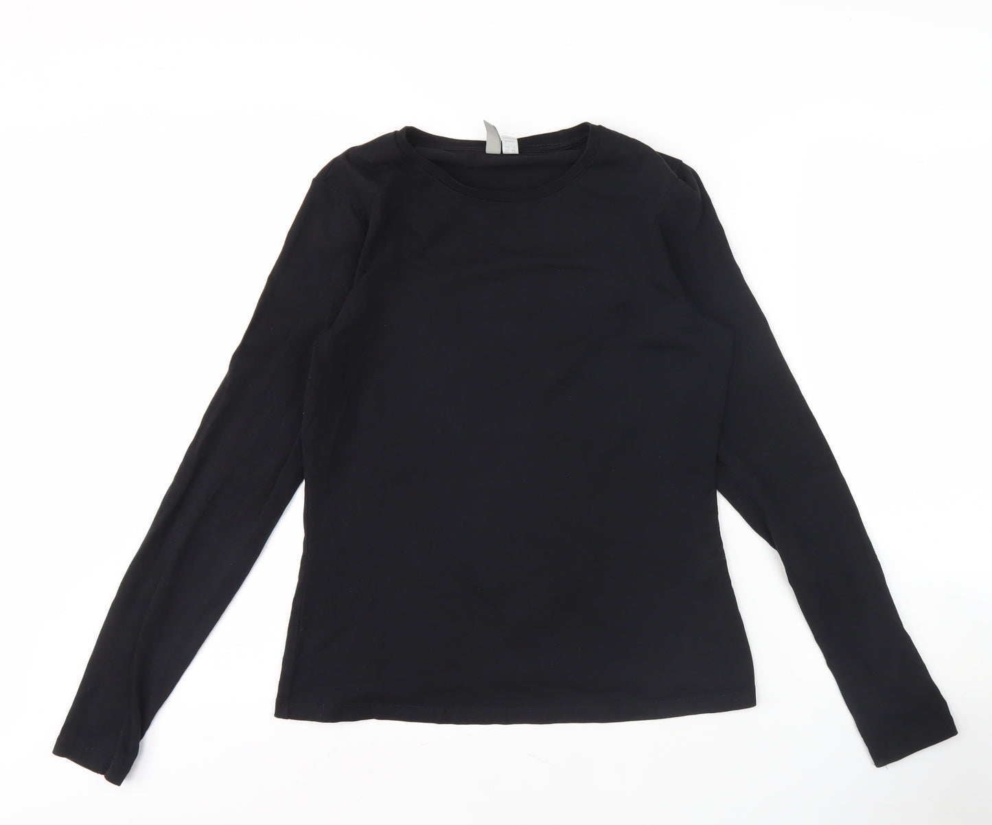 ASOS Women's Black Long Sleeve Crew Neck Top Size 12