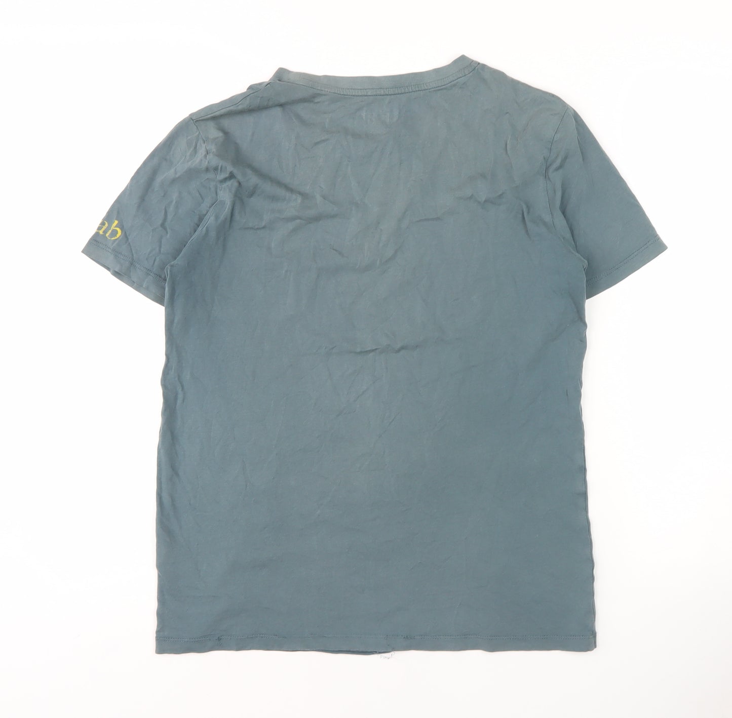 Rab Men's Blue Graphic Cotton T-Shirt Size S