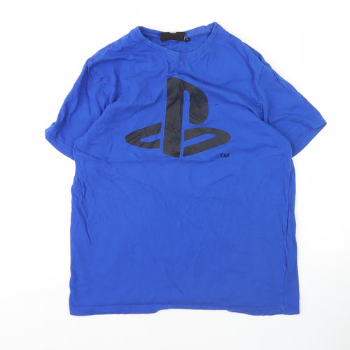 PlayStation Men's Blue XS Crew Neck T-Shirt