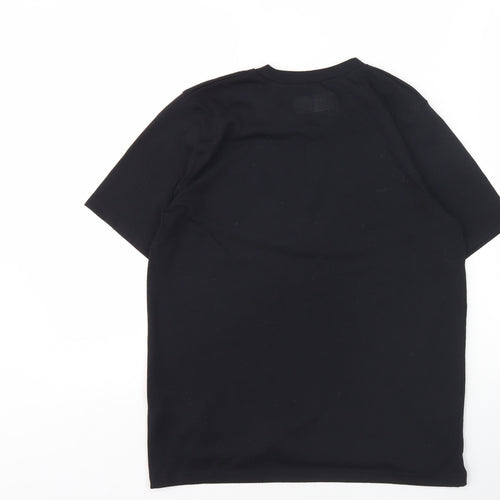 Abercrombie & Fitch Boys Black Graphic T-Shirt 16 Years