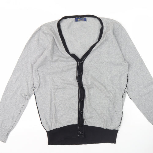 Zara Youth Boys Grey Cardigan, L Size, Cotton Blend